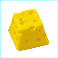UTAKEE Novelty 3D Printed Cheese Design Resins Keycap Universal Mechanical Keyboards Crosses Stem