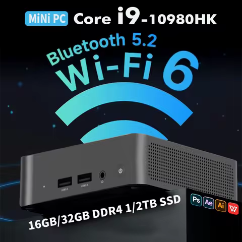 2026 Mini PC Intel I9-10980HK/N150 Windows 11 Desktop PC Gaming Computer 32GB DDR4 1TB SSD WiFi 6 BT