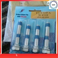 Toyota Wish ZGE20 2009-2019 FRONT CALIPER PIN WITH SILICON 1 SET 4 PCS