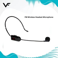 VF FM Mikrofon Tanpa Wayar FM Wireless Microphone , Portable FM Wireless Headset Microphone Megaphon