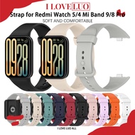 Rubber Silicone Strap for Redmi Watch 6 5 Redmi Watch 4/ Xiaomi Smart Mi Band 9 Pro/ Mi Band 8 Pro O