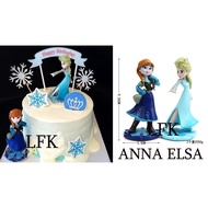 TK ELSA ANNA SET Cake Topper Cake DECORATION TOY DECORATION FIGURE DIY CHILDREN'S BIRTHDAY CAKE SET