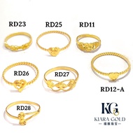 Emas 916 Cincin | Gold 916 Ring/ Small size ring/ Kids Ring/ Cincin saiz kecil/ Cincin budak - RD11 