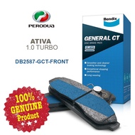 Original Bendix [DB2587GCT] Front Brake Pad - Perodua Ativa 1.0 Alza 3 Front Brake Pad