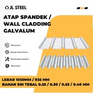 Spandek Atap Baja Ringan / Spandex / Spandek Galvalum Galvalume / Spandek polos / Wall Cladding
