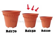Rd-150 Flower Plastic Pot / Pasu Bunga Plastik 塑料花盆