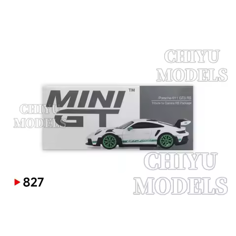 MINIGT 1:64 827 Porsche 911 (992) GT3 RS Tribute to Carrera RS Package Diecast Car Models collect or
