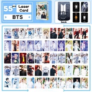 50-124pcs BT-S Laser Hologram Lomo Cards 11th Anniversary 2024 FESTA MONOCHROME POP UP V Jung Kook S