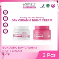 Animate 5x Active Whitening Bundle Package Nht Cream Morning and Night Cream