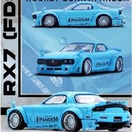 INNO64 1 MAZDA RX7 RX-7 FD3S PANDEM ROCKET BUNNY TIFFANY BLUE64/