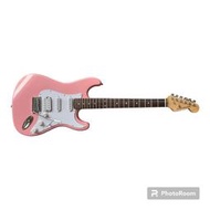 【六絃樂器】全新精選 Bensons ST-2 粉紅色電吉他 單單雙拾音器 / 現貨特價