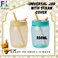 Tupperware Universal Jar with Straw Cover 550ml
