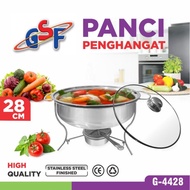 Panci Penghangat Prasmanan Wadah Saji - Tempat Makan Fast Food Dish - Warmer Square Pan Stainless St