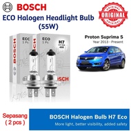 [Proton Suprima S] Sepasang 55W BOSCH Eco Halogen Car Headlamp Bulb 12V H7 Mentol Lampu Depan Kereta