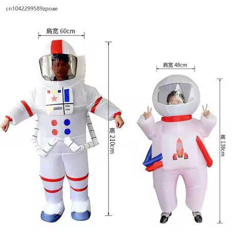Enfant Adult Astronaut Inflatable Suit Cartoon Role Playing Costume Stage Performance Inflatables Fu