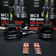Macrone mc8 3-color led lamp h4 h11 hb3 hb4 hir2 h1 h7 premium super bright