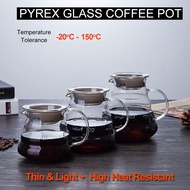 Elitrend High Borosilicate Glass Coffee Pot Coffee Server Pot Tea Pot Made of High Heat Resistant Py