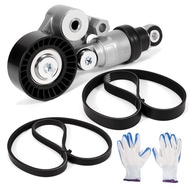 Serpentine Belt Kit with Tensioner Compatible with 2012-2021 Mazda 3 6 CX-3 CX-5 CX-9 CX-30 MX-5 Mia