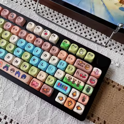 Stardew Valley Keycaps Star Duli Keycap Moa Key Caps Sublimation Mx Caps for Mechanical Keyboard Com
