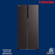 TOSHIBA 530L DUAL INVERTER SIDE BY SIDE REFRIGERATOR TSMART WIFI