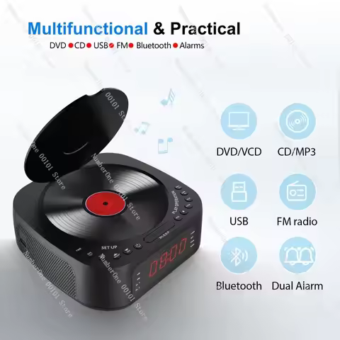 DVD player DVD player Bluetooth cdUSB radio alarm clock can be formulated mp3 desktop