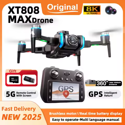For Xiaomi XT808 GPS Drone 8K Aerial Photography Large Screen Optical Flow Positioning Brushless Int
