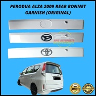 (ORIGINAL) PERODUA ALZA 2009 REAR BONNET GARNISH LOGO PERODUA ALZA