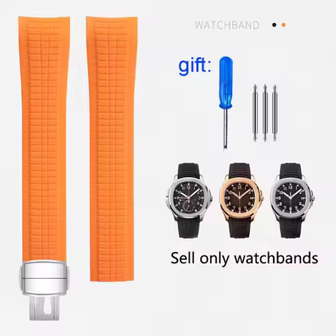 Watch strap for Patek Philippe Aquanaut 5167A 5164A 5168 5968 watchband 21mm Curved end High quality