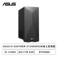 華碩 ASUS H-S501MER-513400003W桌上型電腦/i5-13400/8G/1TB SSD/RTX4060/500W/Win11/三年保固