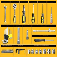 【KEELAT】 121pcs multifunctional toolbox Steel home toolbox Combination Hardware Ratchet wrench combi