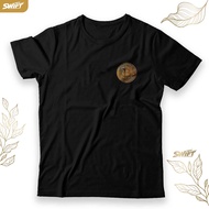 Bitcoin cryptocurrency crypto KAOS - Bitcoin BTC coin small TSHIRT BAJU DISTRO