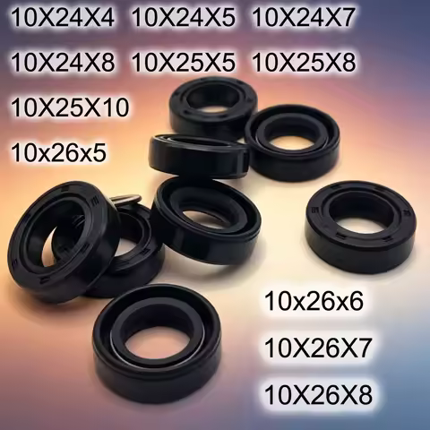 TC NBR Shaft Oil Seal 10X24X4 10X24X5 10X24X7 10X24X8 10X25X5 10X25X8 10X25X10 10x26x5 10x26x6 10X26