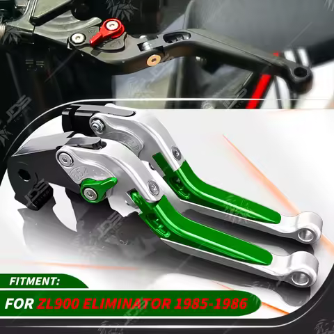 For Kawasaki ZL900 ELIMINATOR 900 1985-1986 Clutch Lever Brake Lever Set Foldable Adjustable Handle 