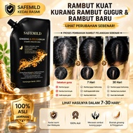 [100% Asli] SAFEMILD Polygonum Multiflorum Shampoo 300ml - Restores Gray Hair to Black, Reduces Hair