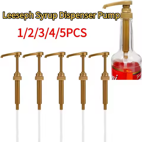 Leeseph Syrup Pump Coffee Syrup Pump Dispenser Syrup Pump Press Action Pump Head for Coffee Syrups f