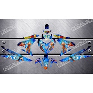 ๑■Decals, Sticker, Motorcycle Decals For Sniper 150,024,Ghoku,Blue