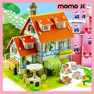MOMO JE 6354 3D Educational Toys for Children 3D Puzzle Paper House/ DIY Puzzle Paper House 3D Paper