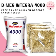 [FCR AGRIVET] 3kg B-MEG Integra 4000 Free Range Chicken Breeder Layer Pellet for Gamefowl