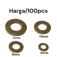 Ring YELLOW BOLT/ PLATERing 6mm bolt 10/8mm bolt 12/10mm bolt 14/12mm bolt 17/19