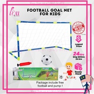 Football Goal Tiang Gol Bola Sepak Budak Soccer Toys Kids 120cm Portable Goal Net Mini Goal Post Soc