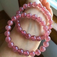 天然草莓晶单圈手链 Natural Strawberry Quartz Bracelet