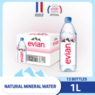 evian Natural Mineral Water (12 x 1L Case)