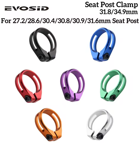 EVOSID Mountain Bicycle Seatpost Clamps 31.8/34.9mm Road Bike Seat post Clamp 27.2/31.6mm MTB Bike S
