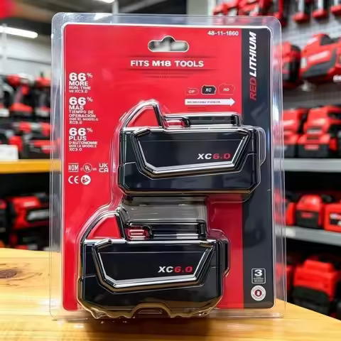 For New M18 Milwaukee 18V 5.0Ah 6.0Ah Rechargeable Li-ion Battery Long Cycle Life Replacement Fit M1