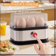 MUNDAN Eggs Boiler, Auto Shut- 200W Power Smart Egg Cooker, Multi Functional Stainless Steel 6 Eggs 