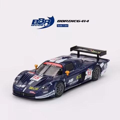 BBR 1:64 MC12 Blue Competizione #15 JMB Racing 2008 FIA alloy car model