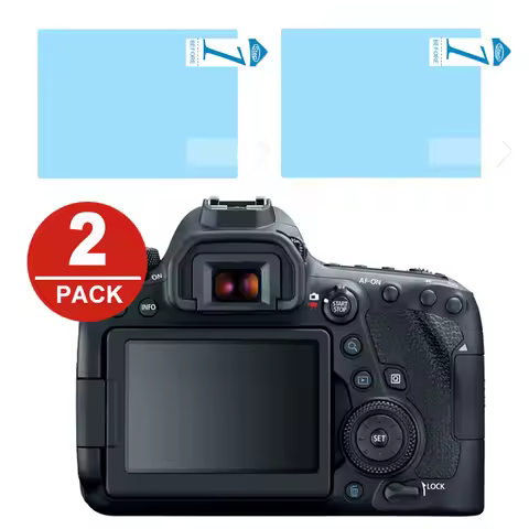 2x LCD Screen Protector Protection Film for Canon EOS 6D 7D Mark II 5D Mark IV III 5D4 5D3 5DS 5DSR 