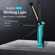 Klarus WL1 180° Tiltable & Rotatable USB-C Rechargeable Work Light