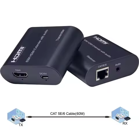 4K 120m HDMI Extender Vs 1080p 60m Audio Video Converter Over Rj45 Cat5e Cat6 Ethernet Cable for PS4