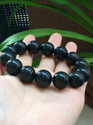 Full of dark green green ghost bracelet  满盆墨绿色绿幽灵手链